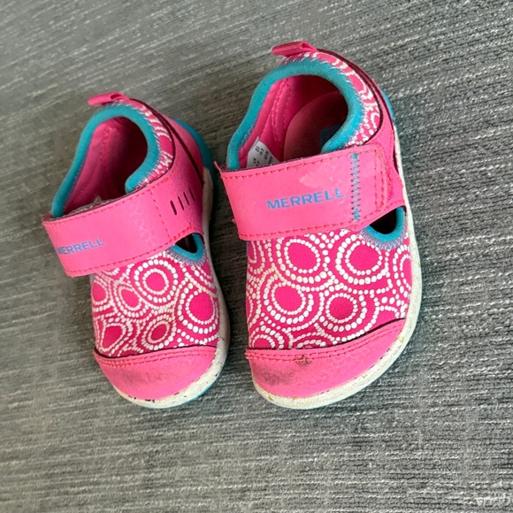 Merrell Kids Pink and Blue Water Shoes - Picture 1 of 3